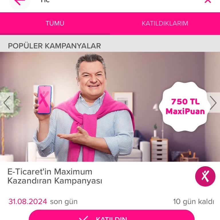 Maximum Mobil Kampanya Katılım İptali