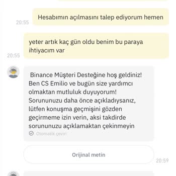 Binance Hesabım Askıya Alındı
