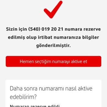 Vodafone'da Rezervasyon Sorunu ve İlgisizlik