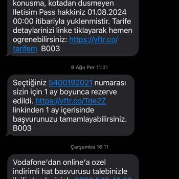 Vodafone'da Rezervasyon Sorunu ve İlgisizlik