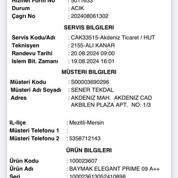 Baymak Klima Montaj Amatörlüğü