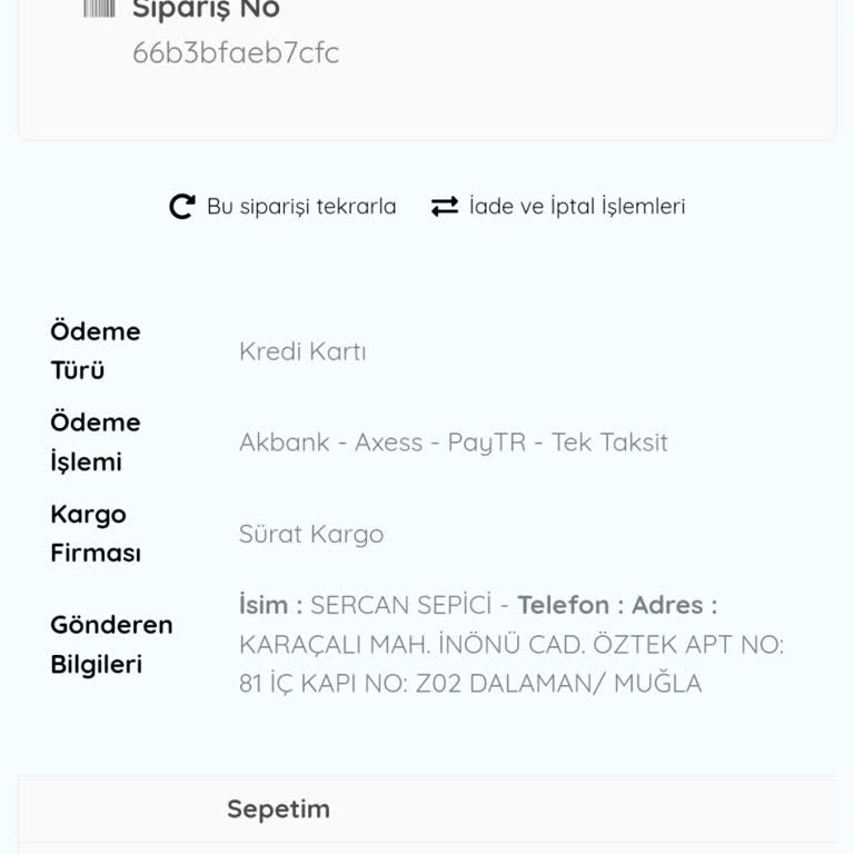 Secovet Siparişimi Teslim Etmedi.