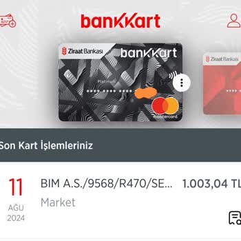 Ziraat Bankası Market Puanı Yüklemiyor (BİM)