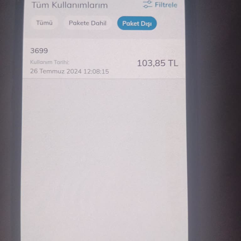 Türk Telekom Telekom Faturaya 3699 Tarafından Bilgimiz Dışında 103 TL Para Yazıyor