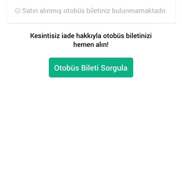 Obilet Bilet Hakkında Bilgi Yok