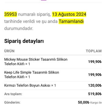 Kılıf Gezegen (Instagram: Kilifgezegenn) Eksik Ve Kalitesiz Ürünler İle İlgisiz Müşteri Hizmetleri