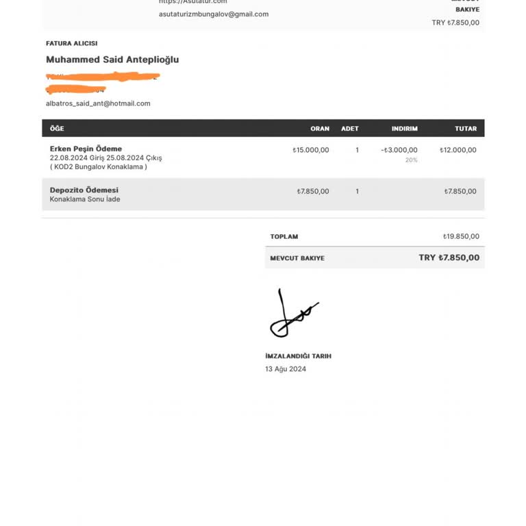 asutatur.com Asutatur.com Rezervasyon İptalinde Yaşanan Sorunlar Ve İade Beklentisi