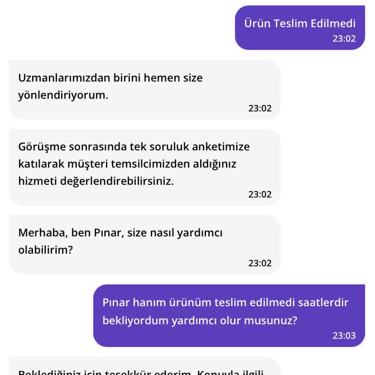 Getir Sipariş Verdiğim Ürün Teslim Edilmedi