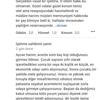 Eramax Hotel Kemer Kemer Eramax Hotel Müşteriye İftira