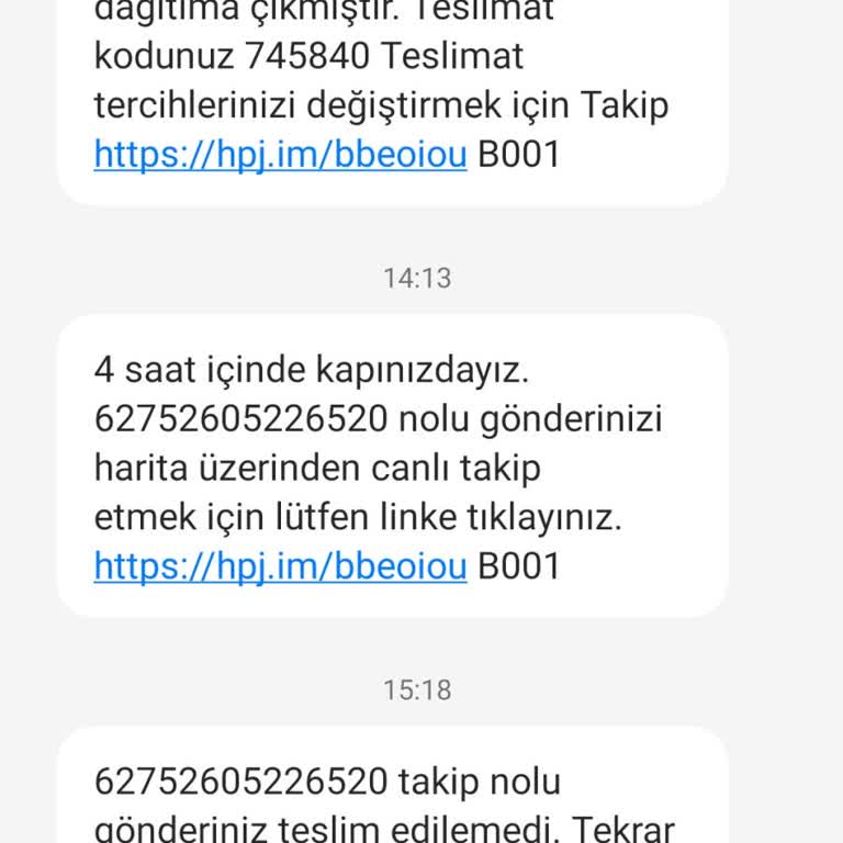 hepsiJET Kargo Teslimat Sıkıntısı