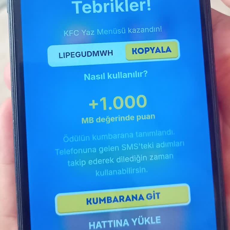 KazandıRio Kazandırıyor Da KFC Yaz Menüsü Kazandım Ama Alamadım
