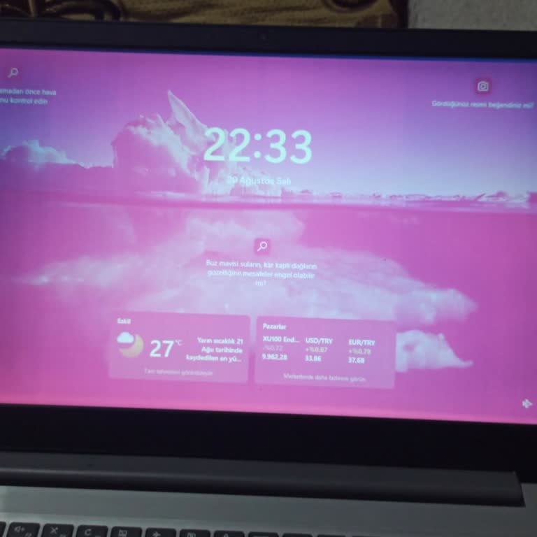 Lenovo Bilgisayar Lenovo Pembe Ekran Sorunu