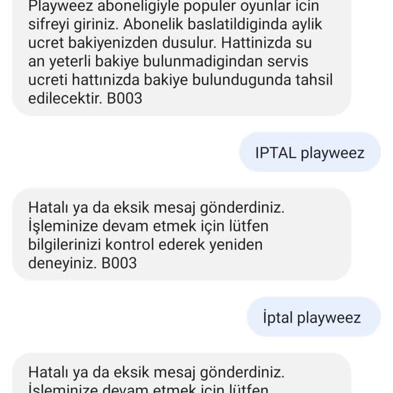Playweez Bilgim Dışında Yapılan Abonelik Sorunu