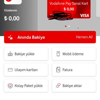 Vodafone Pay Vodafone 750TL Hediye Yüklenmedi