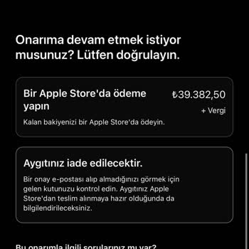 iPhone Apple Sıvı Teması Var Deyip Para Talep Ediyor