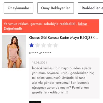 Boyner.com Siparişi Alarmlı Gönderiyor