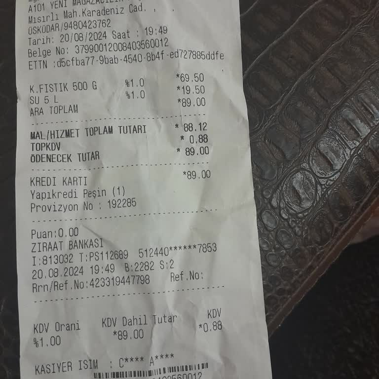 A101 Trabzon Boztepe Şubesindeki Personelden Şikayetçiyim!