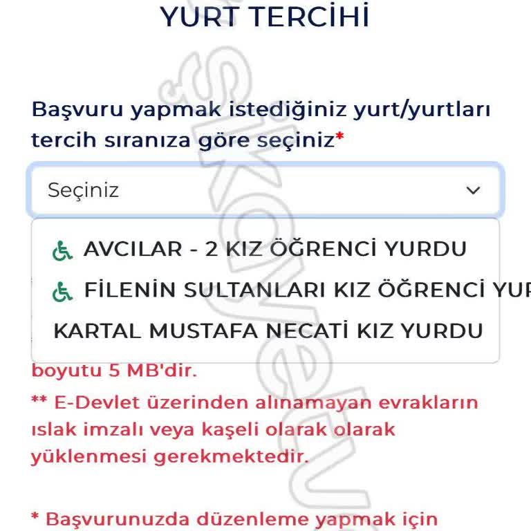 İBB Yurt Başvurusunda Yurt Tercihi Sorunu