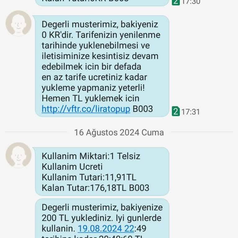 Vodafone'dan Çifte Fatura Kesintisi ve Müşteri Hizmetleri Sorunu