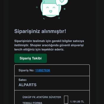 Shopier 1 Aydır Siparişim Elime Ulaşmadı