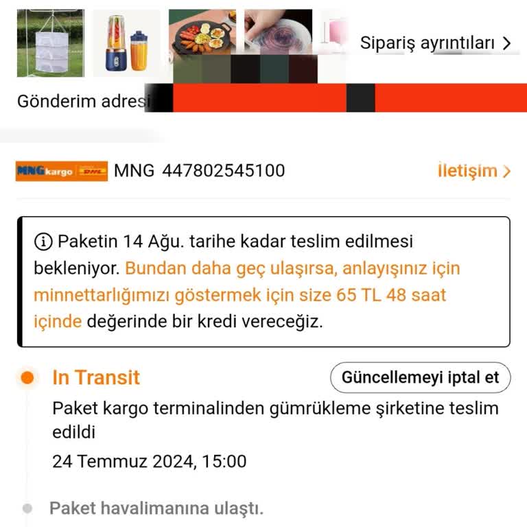 MNG Kargo Temu Kargomu Yaklaşık Bir Aydır Bana Teslim Etmedi