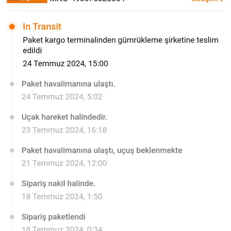 MNG Kargo Temudan Siparişim Gümrükte Takıldı Çözüm Bekliyorum