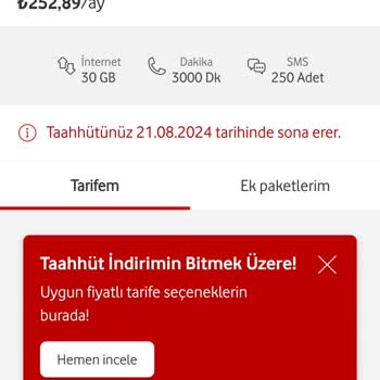 Tarife Yenileme Sorunu ve Eksik Teklifler