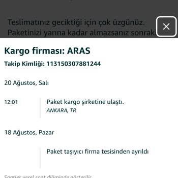 Amazon Türkiye'den Sipariş Ettiğim Ürünüm Gelmedi