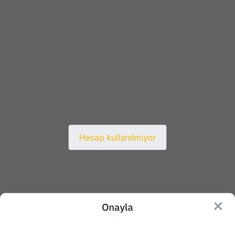 Binance TR Hesap Kullanılamıyor Hatası