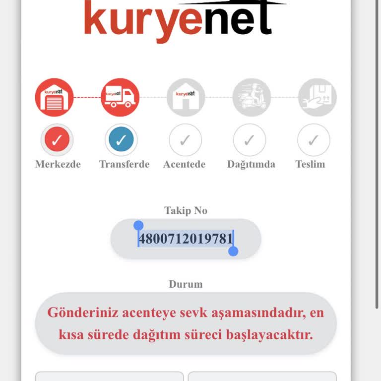 Kuryenet Kartımı Bana Ulaştırmadı