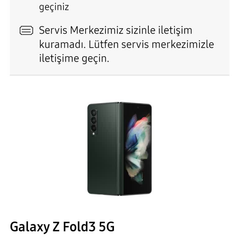 Z Fold 3 Samsung Mağduriyet