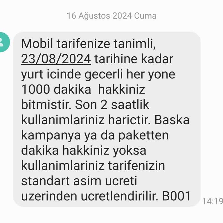Türk Telekom Tarife Ve Fatura Şikayet