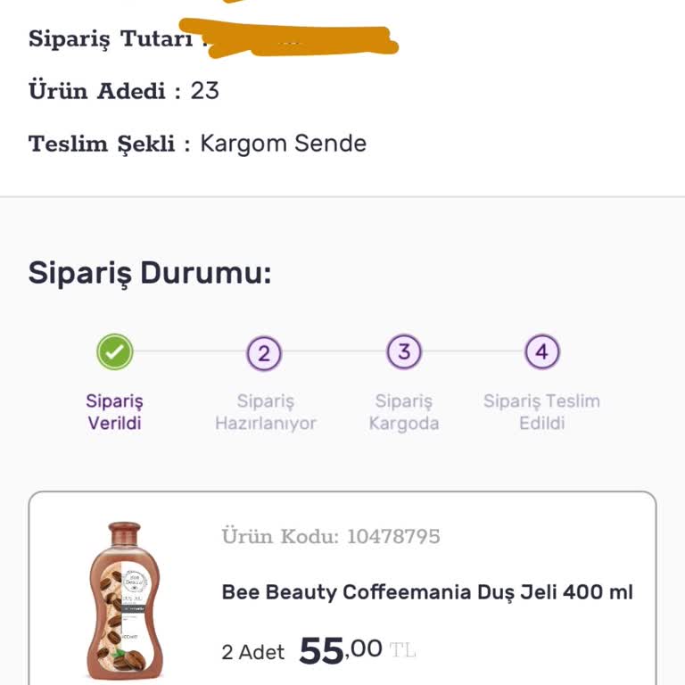Gratis Siparişim Hazırlanmıyor 3