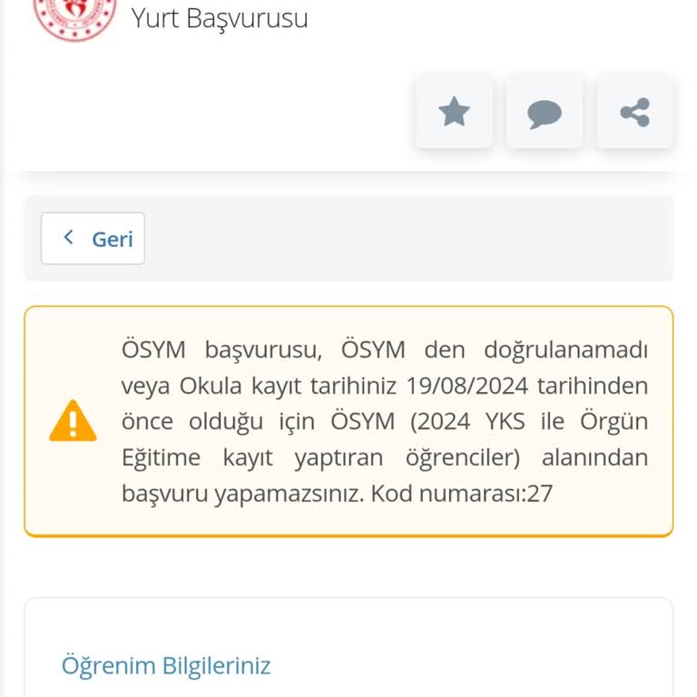 KYK Yurt Başvurusu