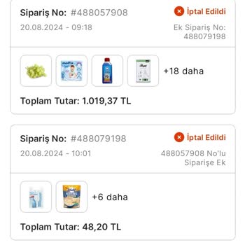 Migros Siparişlerimizin Kurye Tarafından Keyfi İptallerine Çözüm Bekliyoruz