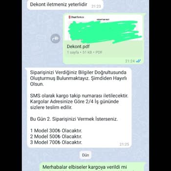 Aysima.butigim (Instagram) Havale/EFT Yaptım Kargo Durumunu Sormak İçin Yazdığımda Engellediler