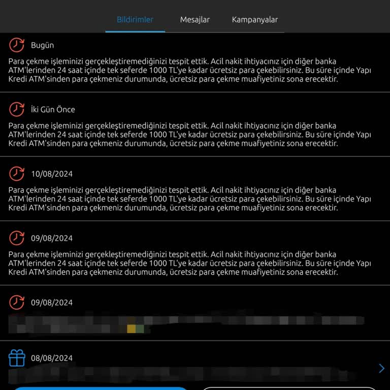 Yapı Kredi Bankasının Tüm ATM'lerinden 1 Aydır Para Çekilemiyor