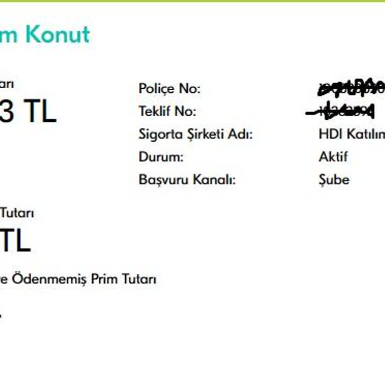 Türkiye Finans Aynı Konuta 2 Tane Konut Sigortası Yapıldı 2. Yi İptal Etmiyorlar