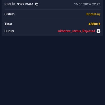 Betmoon Sitesi 6 Gündür Sebepsiz Yere Paramı Göndermiyor