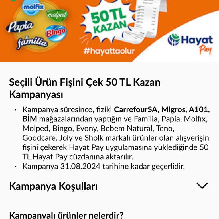Hayat Pay Uygulamasında İade Kampanyası Sorunu