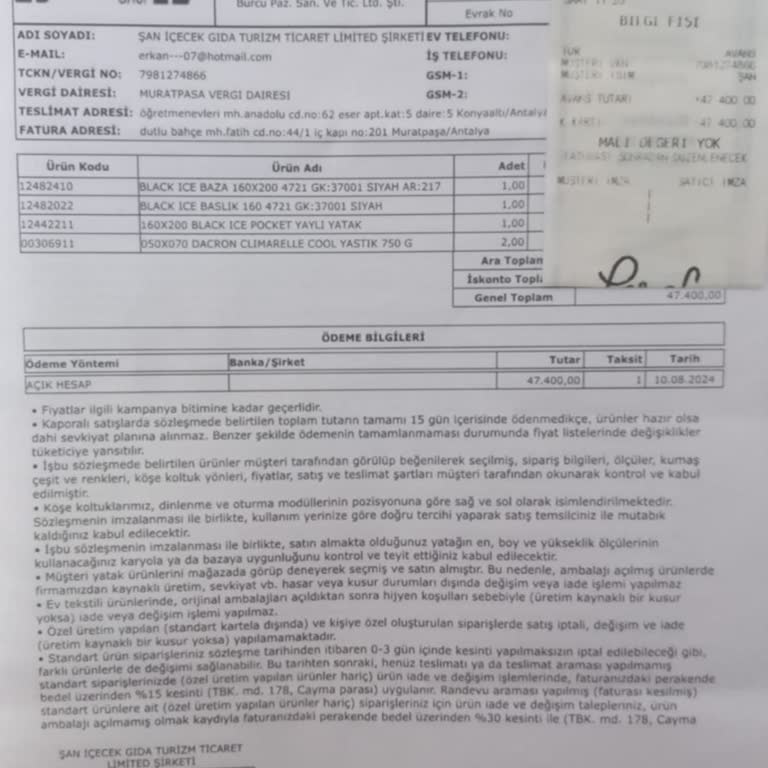 Aspendos Bulvarı Enza Home'dan Şikayet