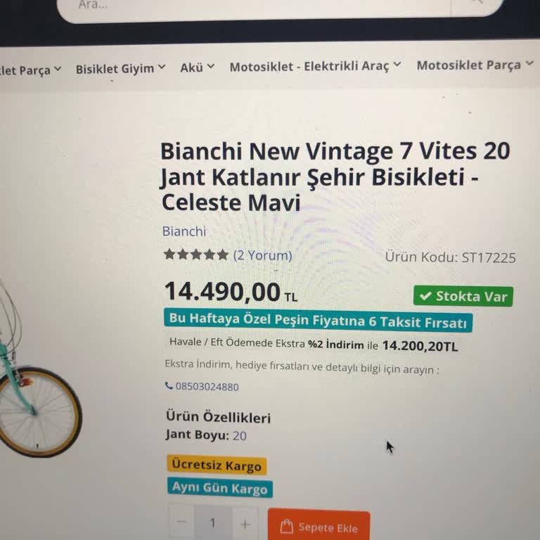 Bikestore'da Tanımlı İndirimim Kaldırıldı.