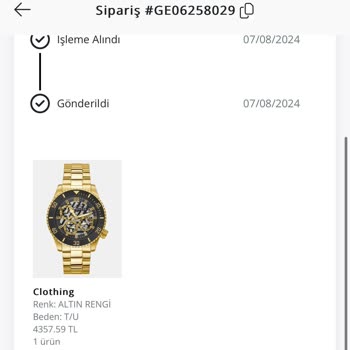 Guess. EU Ayıplı Ürün Gönderdi!