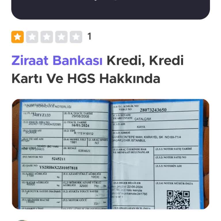 Ziraat Bankası Ve Şikayet Var Hakkında. Destek Olunuz Arkadaşlar