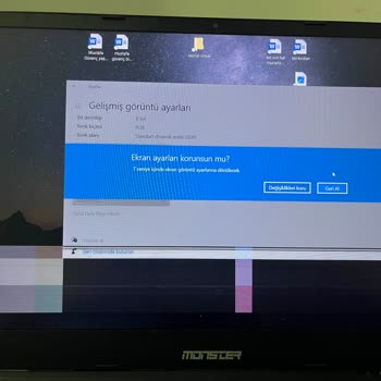 Monster Notebook 120 Hz Ekran Siyah Çizgi Sorunu