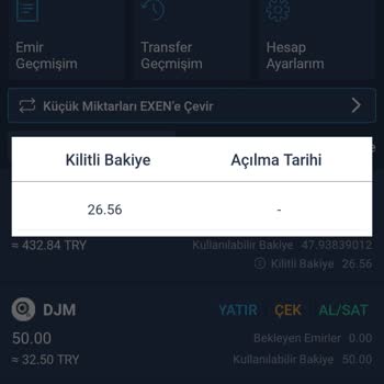 Bitexen Exen Token Kilidi Açılmıyor