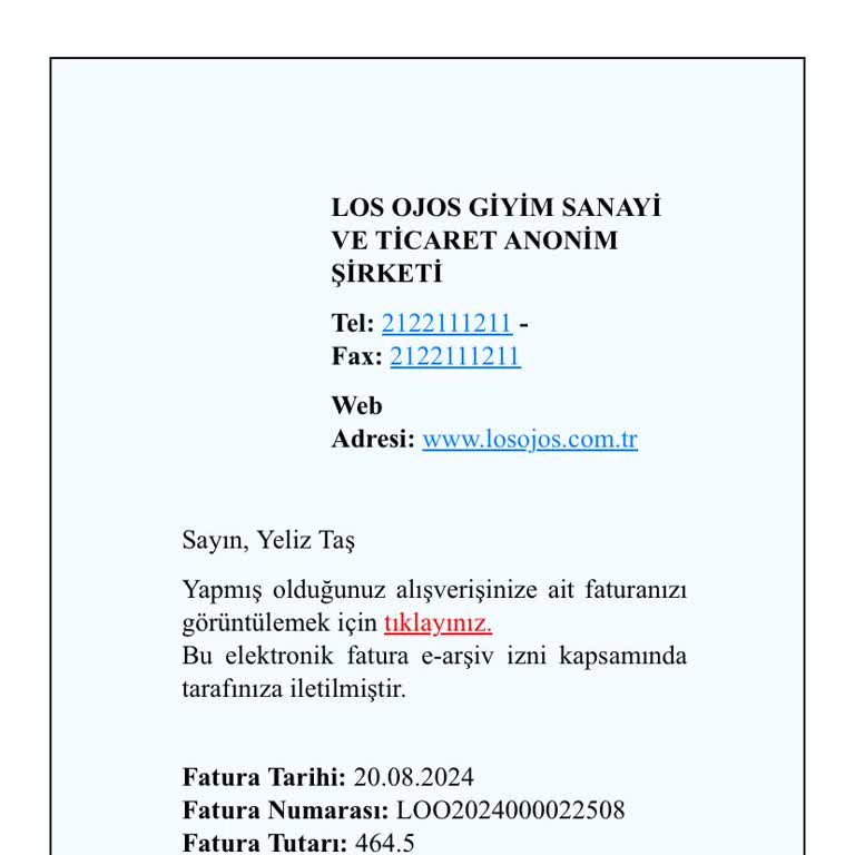 Los Ojos İade Talebime Yanıt Alamıyorum