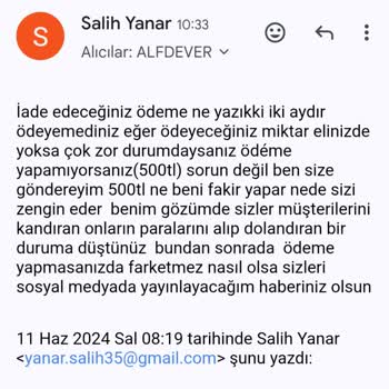 Greyder Ayakkabı Siparişi Verdim Fakat Ürün Gelmedi