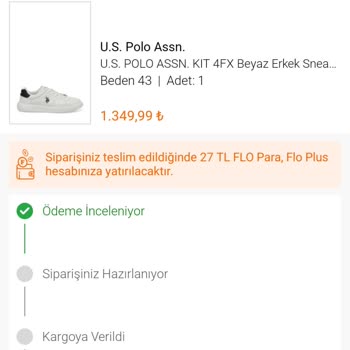 FLO Ayakkabı FLO'dan Aldığım Ayakkabılarda Hatalı Ücretlendirme