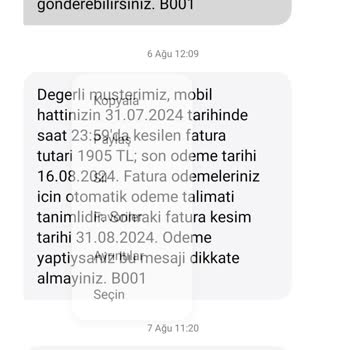 TeknosaCell Fatura Şoku Ve Müşteri Hizmetleri Sorunu